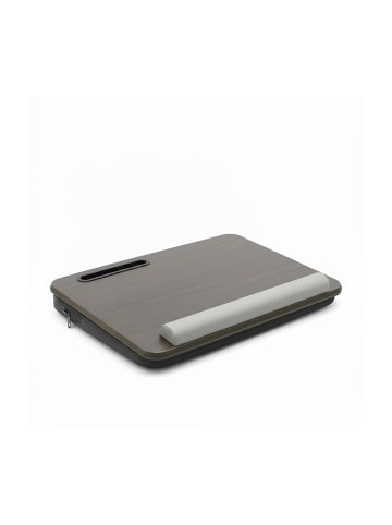 relaxdays Laptopkissen in Braun/ Grau - (B)43 x (H)7 x (T)32 cm