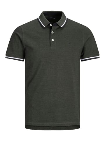 JACK & JONES PLUS Poloshirt in Forest Night