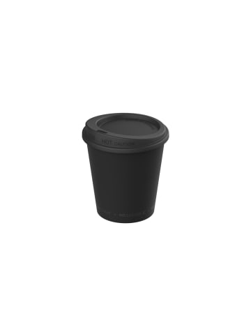 elasto Kaffeebecher "ToGo" in schwarz - 200 ml