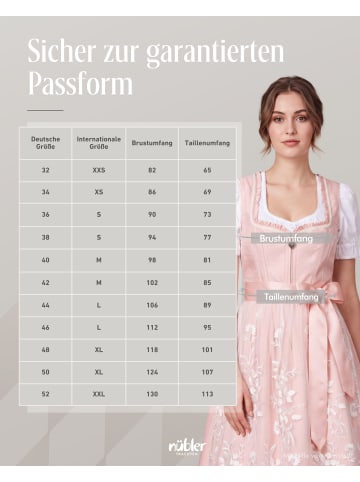 Nübler Midi Dirndl Gardi in Peach