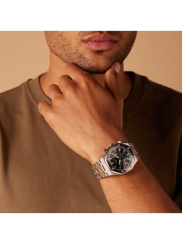 Lucardi Legierung Quarzuhr Regal Silber