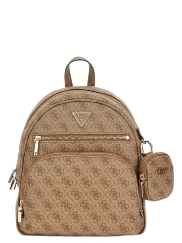 Guess Rucksack Power Play in Latte logo