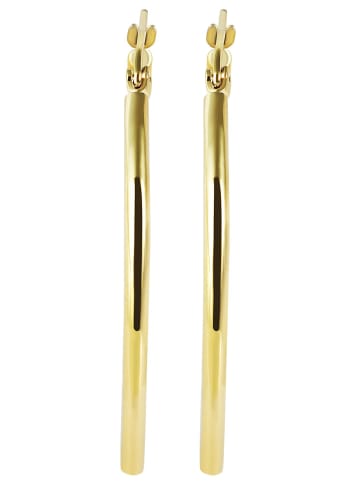 Adeliás Damen Ohrringe – Creole aus Edelstahl in gold