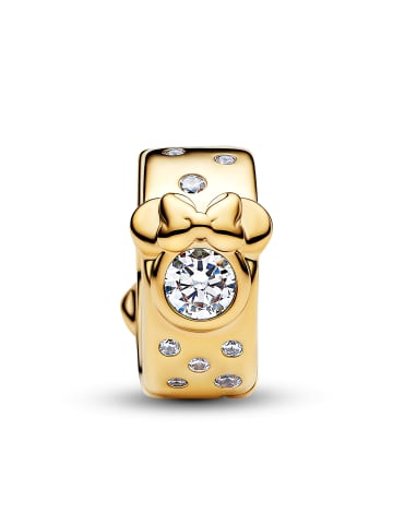 Pandora Clip-Charm Goldfarben Disney Micky & Minnie Maus