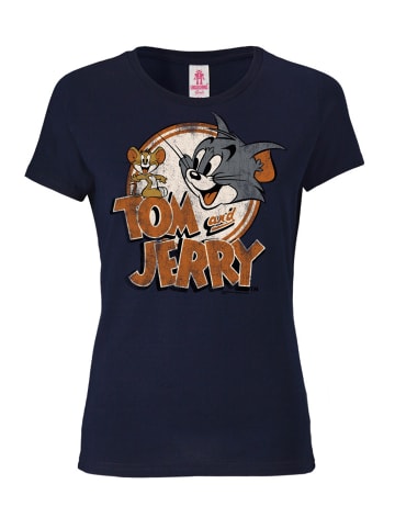 Logoshirt Print T-Shirt Tom & Jerry in dunkelblau