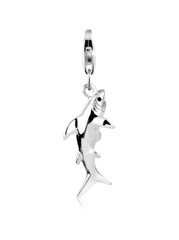 Nenalina Charm 925 Sterling Silber Fisch in Silber