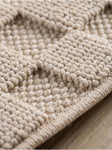 KADIMA DESIGN Flachgewebe-Teppich Schachbrett Grafisch Modern Pflegeleicht in Beige