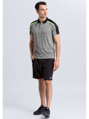 erima Liga 2.0 Poloshirt in grau melange/schwarz/green gecko