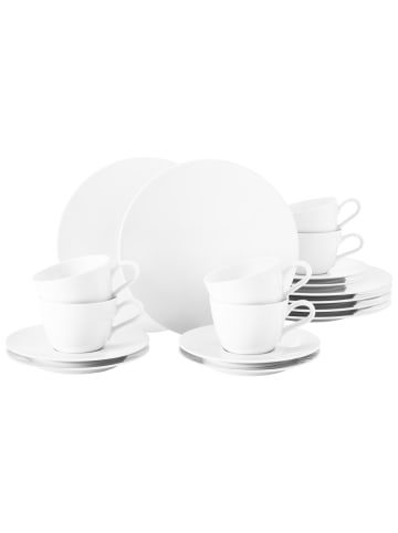 Seltmann Weiden 18er Set Kaffeeservice Life Weiß weiß in weiß