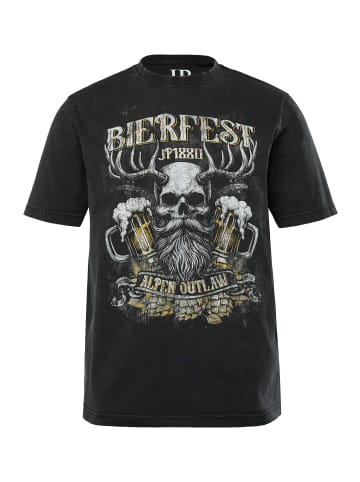 JP1880 Kurzarm T-Shirt in schwarz
