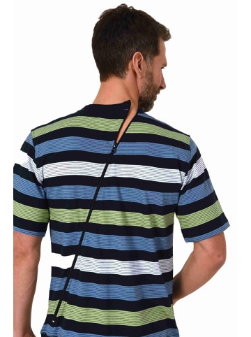 NORMANN Pflegeoverall kurzarm Reißverschluss - 73696 in marine