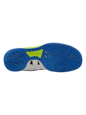 Kempa Hallen-Sport-Schuhe Wing 3.0 in weiß/limonengrün/blau