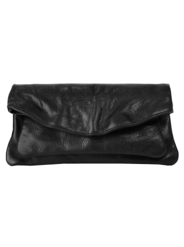 Samantha Look Clutch echt Leder in schwarz