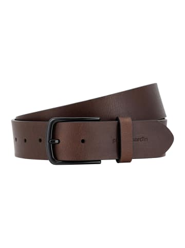Pierre Cardin Ledergürtel Basic in Dunkelbraun
