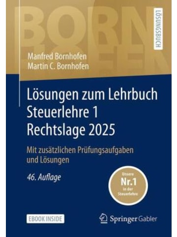 Springer Berlin Buch - Lösungen zum Lehrbuch Steuerlehre 1 Rechtslage 2025
