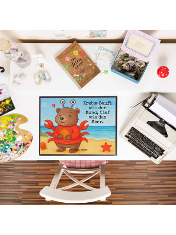 Mr. & Mrs. Panda Schreibunterlage Krebs Astrologie Design mit Sp... in Weiß