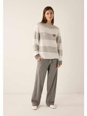 More & More weiche, bequeme Strickhose in warm grey melange