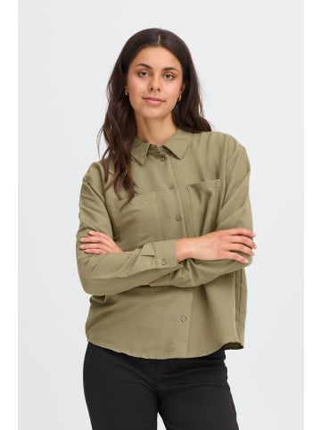 Fransa Langarm - Hemd FRGALA Loose fit in Dusty Olive