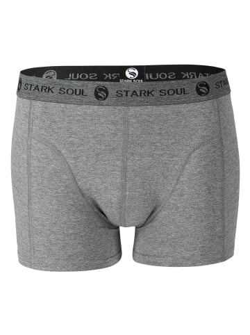 Stark Soul® Retro-Boxershorts 3'er Pack in grau melange