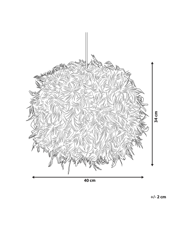 Beliani Kinderleuchten DRAVA in Weiß - (W) 40 x (H) 154 x (L) 40 cm