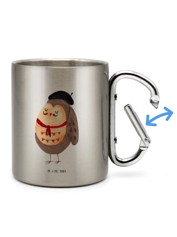 Mr. & Mrs. Panda Becher Eule Frankreich ohne Spruch in Silber