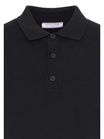 Felix Hardy Polo Shirt Kurzarm in Schwarz-Bordeaux