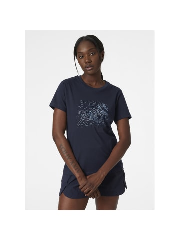 Helly Hansen W F2F ORGANIC COTTT-SHIRT in Marine