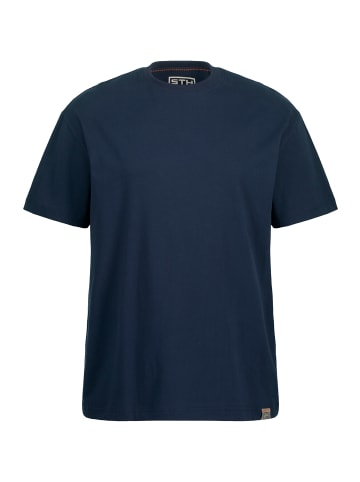 STHUGE Kurzarm T-Shirt in navy blau