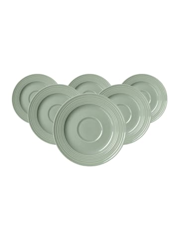 Ritzenhoff & Breker 6er Set Kaffeeuntertassen Levi in Grün ø 15,5 cm