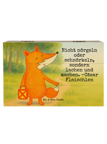 Mr. & Mrs. Panda Aufbewahrungsbox Fuchs Laterne Design mit Spruch in Weiß
