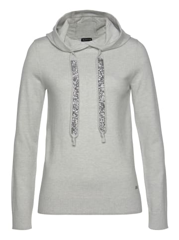 Laura Scott Strickpullover in grau-melange