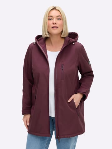 sheego Softshelljacke in burgund