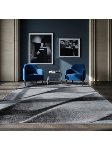 KADIMA DESIGN Teppich Kurzflor Waschbar Wellen DRAU Strapazierfähig OEKO-TEX