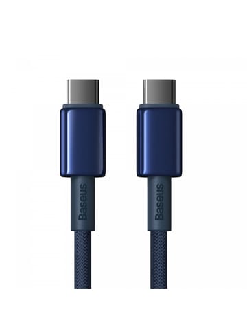 Baseus Ladekabel mit USB-C/USB-C-Anschlüssen 100W in Blau
