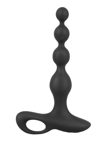 Black Velvets Analvibrator Rechargeable anal beads in schwarz