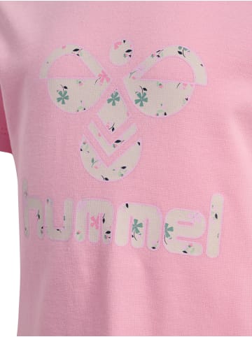 Hummel Druckknopf T-Shirt Hmljocha Mädchen in CANDY PINK