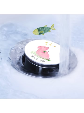 Mr. & Mrs. Panda Waschtisch Stöpsel Schwein Glück ohne Spruch in Weiß