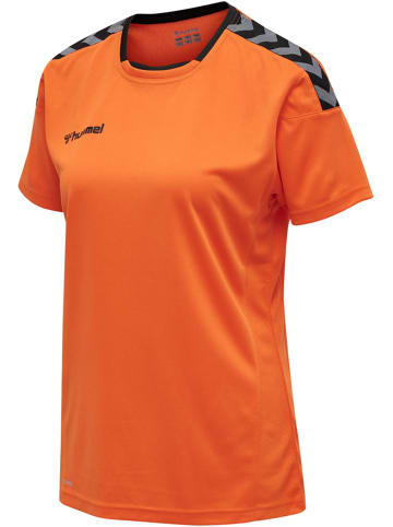 Hummel Hummel T-Shirt Hmlauthentic Multisport Damen Atmungsaktiv Feuchtigkeitsabsorbierenden in TANGERINE