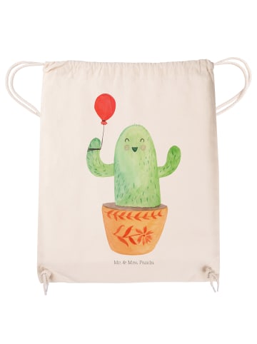 Mr. & Mrs. Panda Gymtasche Kaktus Luftballon ohne Spruch in Creme