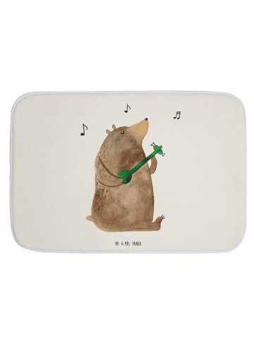 Mr. & Mrs. Panda Badvorleger Bär Gitarre ohne Spruch in Weiß