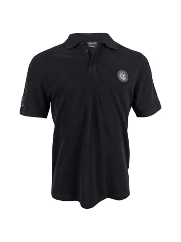 Roberto Geissini Skull Stitch Polo Schwarz