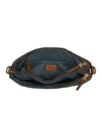 Camel Active BARI Cross Bag mit Reißverschluss-Öffnung in Dunkelgrau