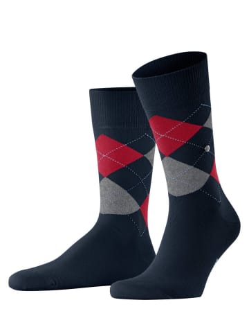 Burlington Socken 1er Pack in Dunkelblau/Rot/Grau