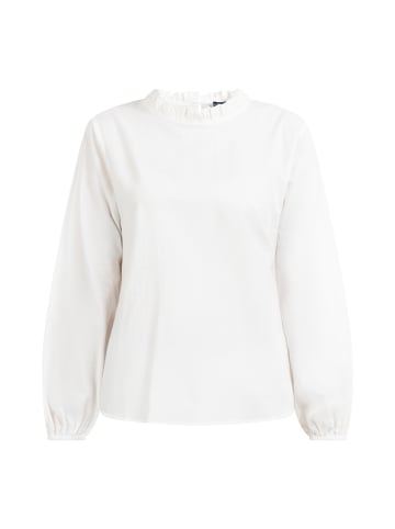 DreiMaster Damen Langarmbluse in Wollweiss