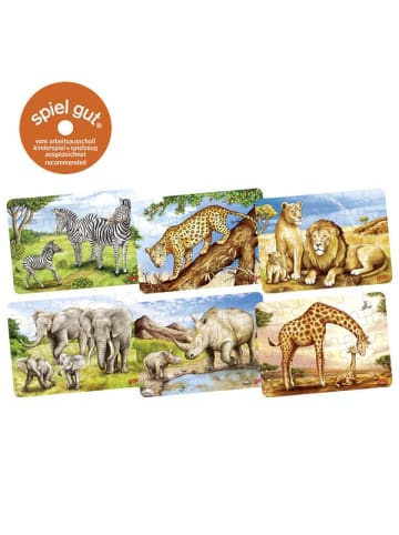 Goki Minipuzzle Afrikanische Tiere, 1 Stk. - ab 3 Jahren