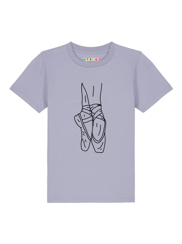 wat? Apparel T-Shirt Ballett Spitze in Lavender
