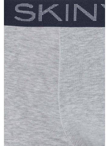 Skiny Retro Short / Pant Cotton in Grau / Blau