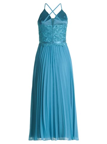 Vera Mont Abendkleid mit Stickerei in Shiny Bluestone