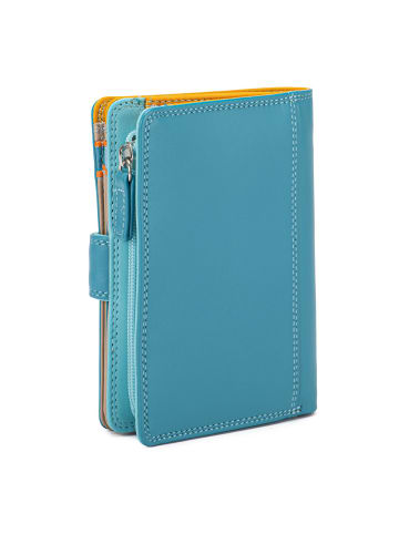 MYWALIT Medium Snap Wallet Geldbörse Leder 13 cm sardinia