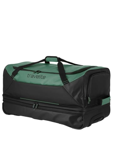 travelite Basics - Rollenreisetasche Plane 98/119L 70 cm erw. (black) in grün